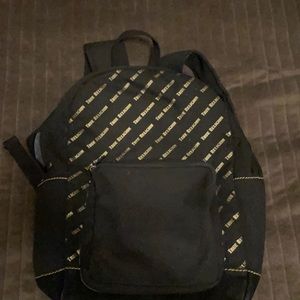 true religion backpack black and gold